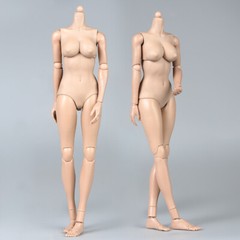 US STOCK 1/6 Female Pale/Suntan Skin Huge Bust Super Flexible Action Figure Body