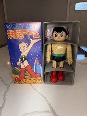 VINTAGE BILLIKEN JAPAN “MIGHTY ATOM” ROBOT TIN TOY ASTRO BOY WIND-UP