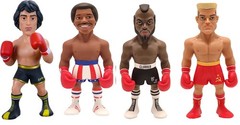 Rocky 12 cm Minix Figurine Toy Action Figures 4-Set Bundle
