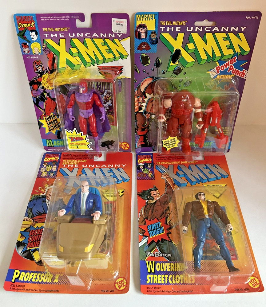 Toy Biz X-Men Magneto Juggernaut Wolverine ST Clothes Professor X Free Shipping