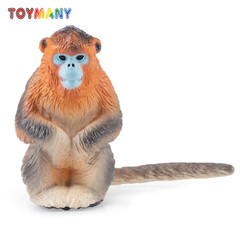 Toymany Golden Snub-Nosed Monkey Figurine Realistic Wildlife Animal Model