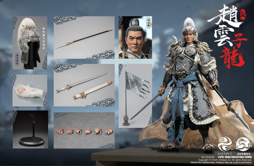 US New 303TOYS x JSTOYS NO.303006 Three Kingdoms Zhao Yun 1/6 Deluxe Verion