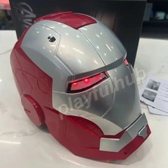 Iron Man MK5 Gold Helmet | Electric Opening & Closing Mask | LED Light Cosplay