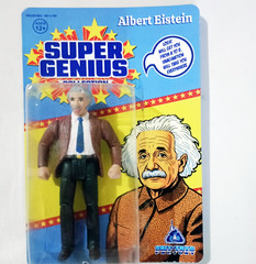 Super Genius 4.75 inches x 4 figures, Einstein, Tesla, Sagan, Asimov. Not a Toy
