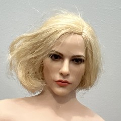 1/6 Female Large Breast Figure Seamless Muscle Flexible Body With Detail 2 Heads