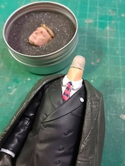 Donald Trump 1/12 head sculpt for custom figure shiped in 10 day ( painted )