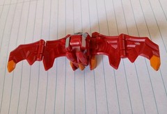 Bakugan Nukix Red Silver Battle Gear Gundalian Invaders (No Card)