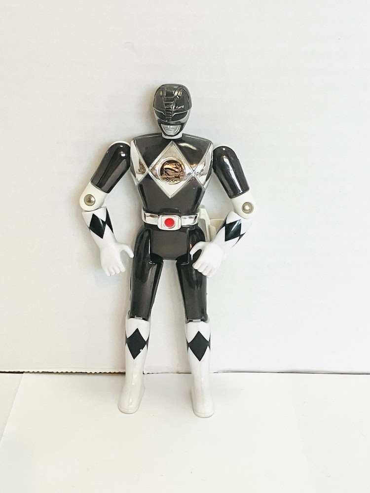 Power Rangers 1995 Bandai Black Metallic Figure 5.5in No Accessories