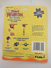 Jimmy Neutron Boy Genius Keychain Nickelodeon Basic Fun Figure Light Up NEW Seal