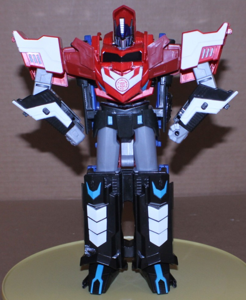 USED Transformers Robots in Disguise Mega Optimus Prime Large Action Figure 2015