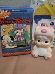 Popmart Hacipupu Rolling Time Machine Piggy Traveler Figure Confirmed Blind Box