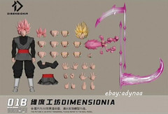DIMENSIONIA 01B God Defier Goku Black 1/12 Scale Action Figure In Stock