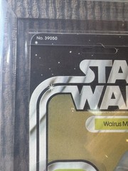 STAR WARS, RARE PINK TUSKS – 1979 WALRUS MAN – GRADED 70+, 21 BACK-B, KENNER MOC