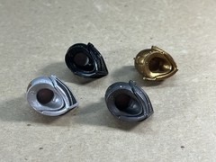 Mythic Legions Armored Head Helmet Lot Gold Black Gunmetal Silver Parts Knight 1