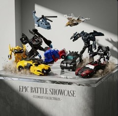 8 Pcs Mini Car Robot Toys, 3.5-inch Small Hero Action Figures, Birthday Favors T