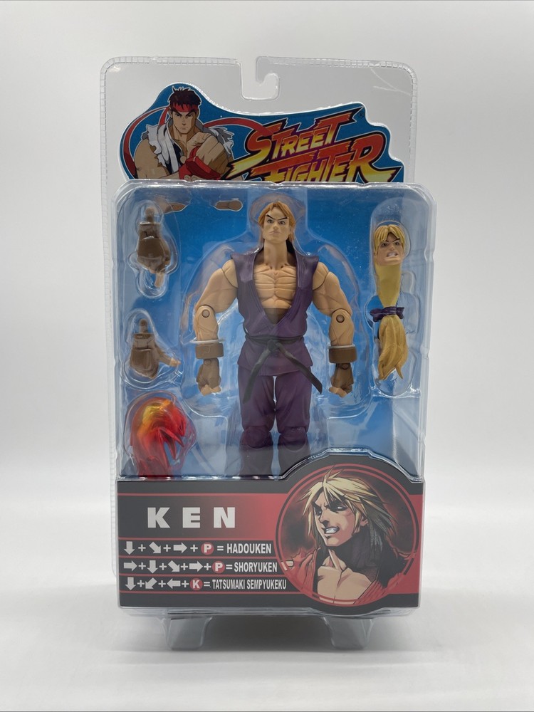 Street Fighter Ken Purple Gi (online Excl) Round 2 2005 Action Figure SOTA Toys