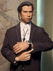 Rare Custom Mina Yu Sinag Iris John Travolta Pulp Fiction Vincent 1/6 Figure