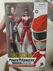 MIGHTY MORPHIN POWER RANGERS LIGHTNING LOT METALLIC RED BLUE YELLOW BLACK NEW