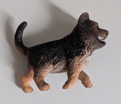 Schleich toy animal action figures german shepherd dog cat leopard wolf lot 5