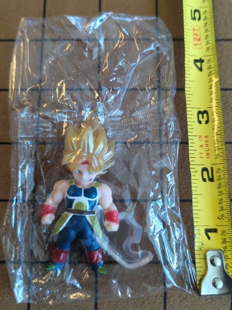 Dragon Ball Z Bardock 5cm Gashapon DBZ Anime Mini Fig Goku Dad + Stand SEALED