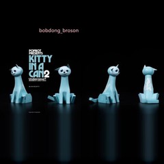 UNDERVERSE UV POPBOT Presents Ashley Wood KITTY IN A CAN Single Blind Box H10CM