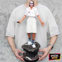 Dark Knight Joker Nurse 54cm Statue Heath Ledger DC Movie Collectible Figure