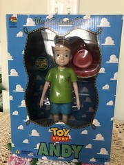 1996 RARE MIB MEDICOM TOY STORY ANDY & SID VINYL COLLECTIBLE DOLLS SET