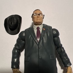 WWE MATTEL JIM ROSS ELITE BUILD A ACTION FIGURE BEST OF PPV RARE AEW w/ GLASSES