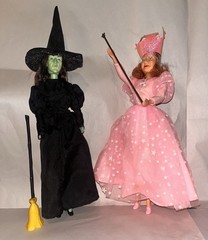 WICKED WITCH & GLINDA THE GOOD WITCH 1988 Multi Toys Wizard Of Oz BOTH COMPLETE