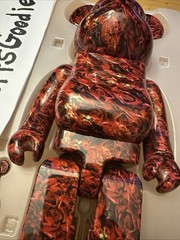 Medicom BE@RBRICK Mika Ninagawa Leather Rose 400% and 100% set Bearbrick