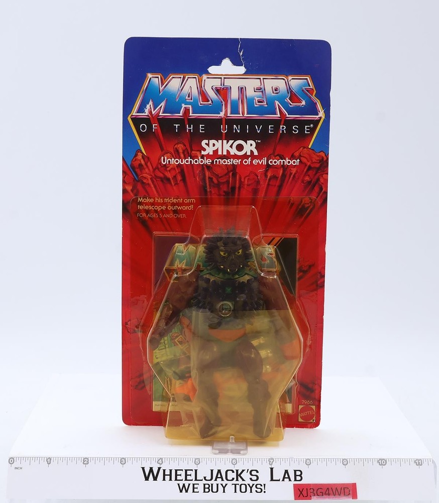 Spikor 12-Back He-Man Masters of the Universe MOTU 1984 Mattel NEW MOSC SEALED