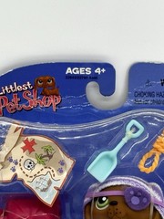 Littlest Pet Shop NIB Pirate Dachshund # 307 Target Exclusive Damaged Box