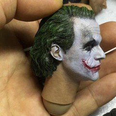 1/6 Scale Joker Heath Ledger Head Sculpt for 12” Male Figure body