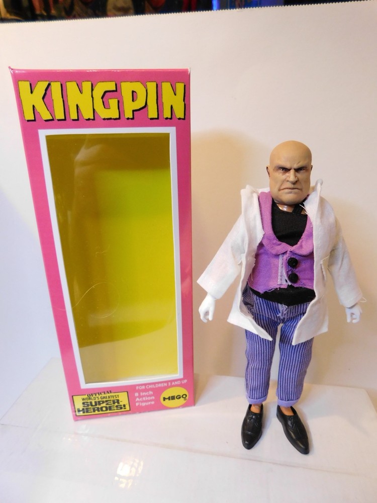 Mego 8″ Action Figure Custom Marvel Comics Daredevil Spiderman Foe Kingpin Boxed