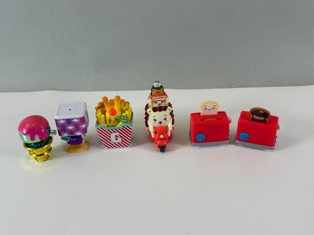 Oh! My Gif Mini Figure Shady Ninja Fries Hedgehog Lot of 6 Internet Meme Toys