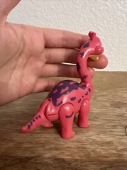 Pink Dinosaur T-Rex Cafe Rocksy The Apatosaurus 3.5” Action Figure Plastic Toy
