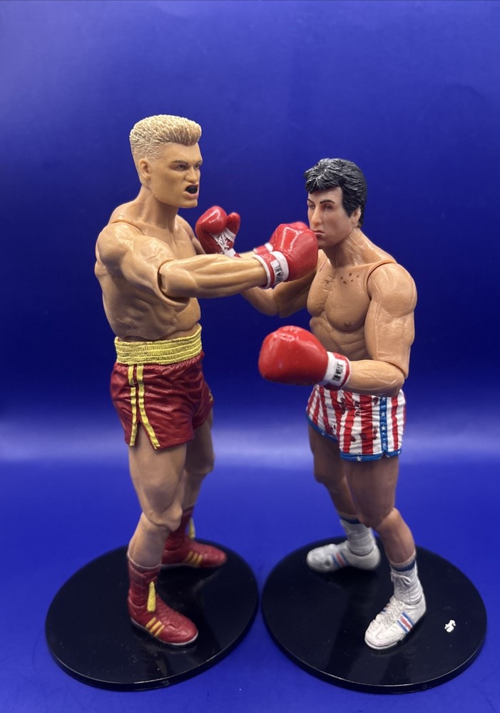 ROCKY VS DRAGO • ROCKY IV NECA FIGURES