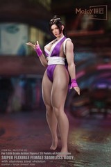 Mojoy Shiranui Mai Fighting Style Female Seamless Body 1/6 Action Figure Purple