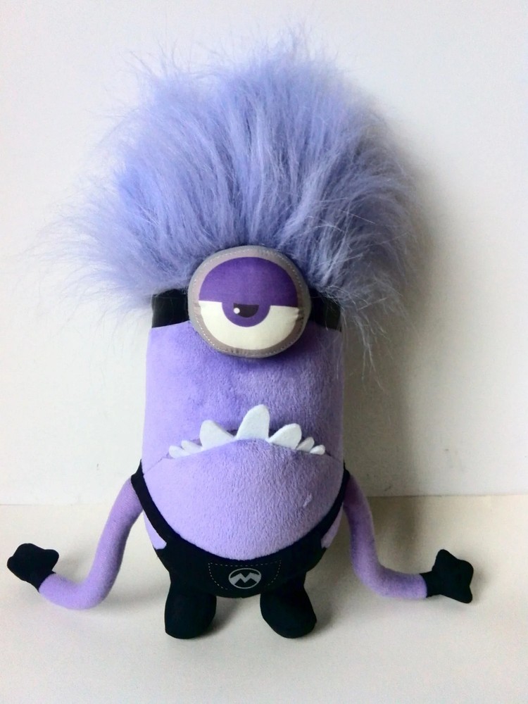 30cm Despicable Me Purple Evil Minion Plush Toy Soft Stuffed Doll Kids Gift