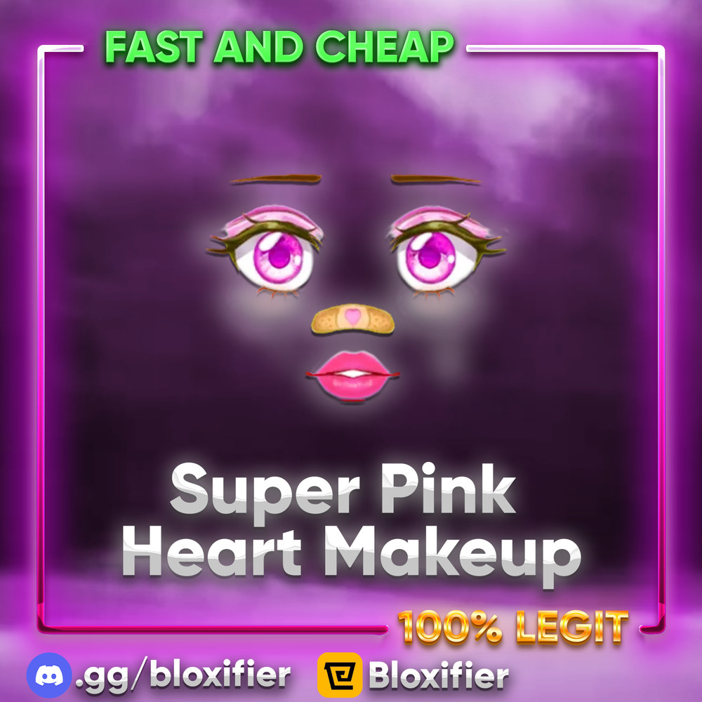 Super Pink Heart Makeup ✨ | ROBLOX Toy Code | Digital Virtual Item | SENT FAST ⚡