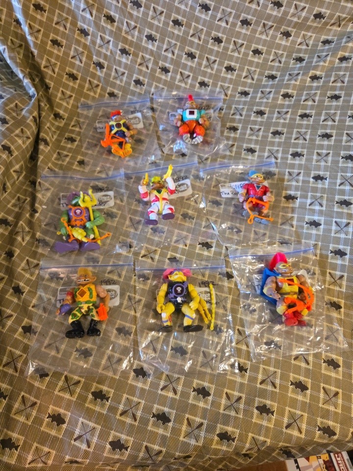 1992 Ace Novelty Troll Stone Protectors Action Figure Lot Of 8 W/Weapons