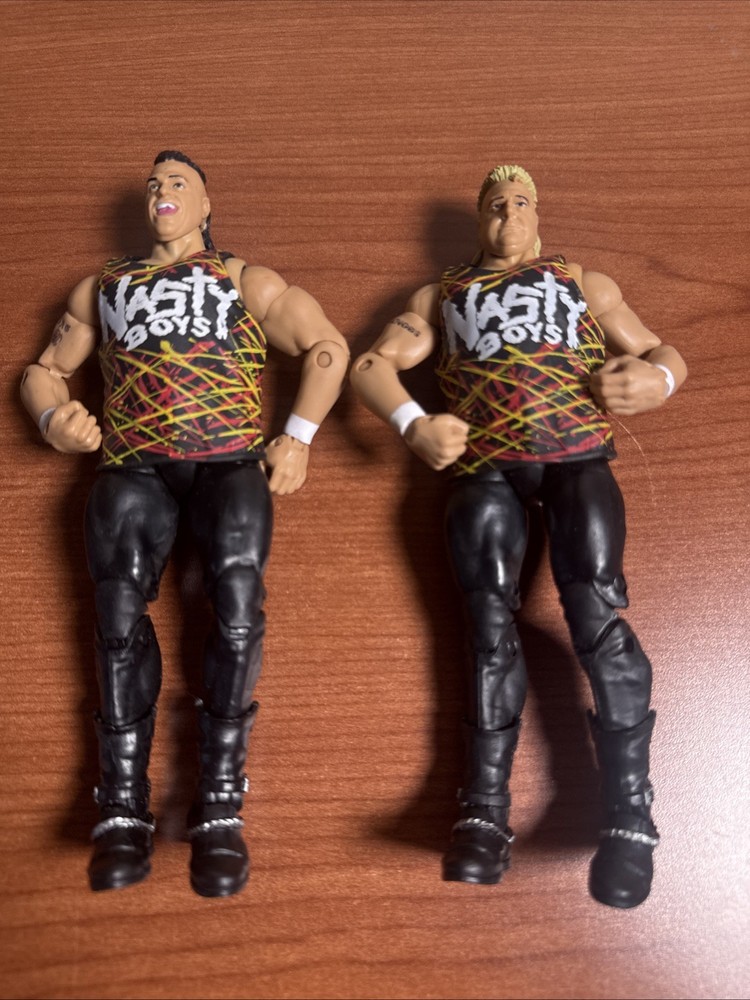 Used WWE Elite 42 Nasty Boys Action Figures (Set Of 2)