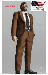 1/12 Brown business suit for 6″ figure figma Mezco MixMax PHICEN marvel ❶USA❶