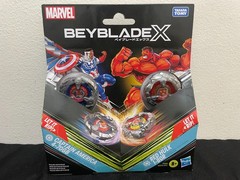 Beyblade X Marvel Captain America 4-70GB vs Red Hulk 1-80R Sealed Hasbro