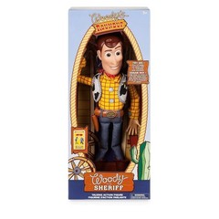 Disney Store Official Sheriff Woody Talking Action Figure from Toy Story, Featur