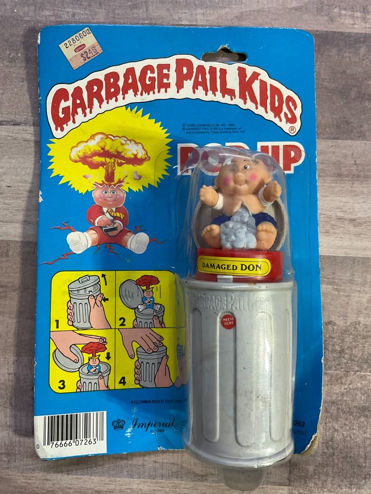 Garbage Pail Kids “DAMAGED DON” Pop-Up Imperial Toys 1986 SEALED C2