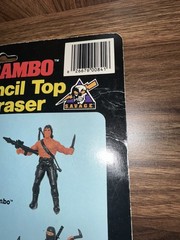 1986 Rambo Pencil Top Eraser ARCO Sylvester Stallone
