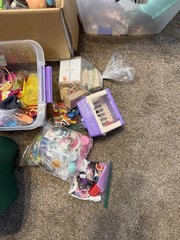 Lg Box Or Appx 3 Lb Of Random Toys For Boys & Girls Fun For Kids Some may be Vtg