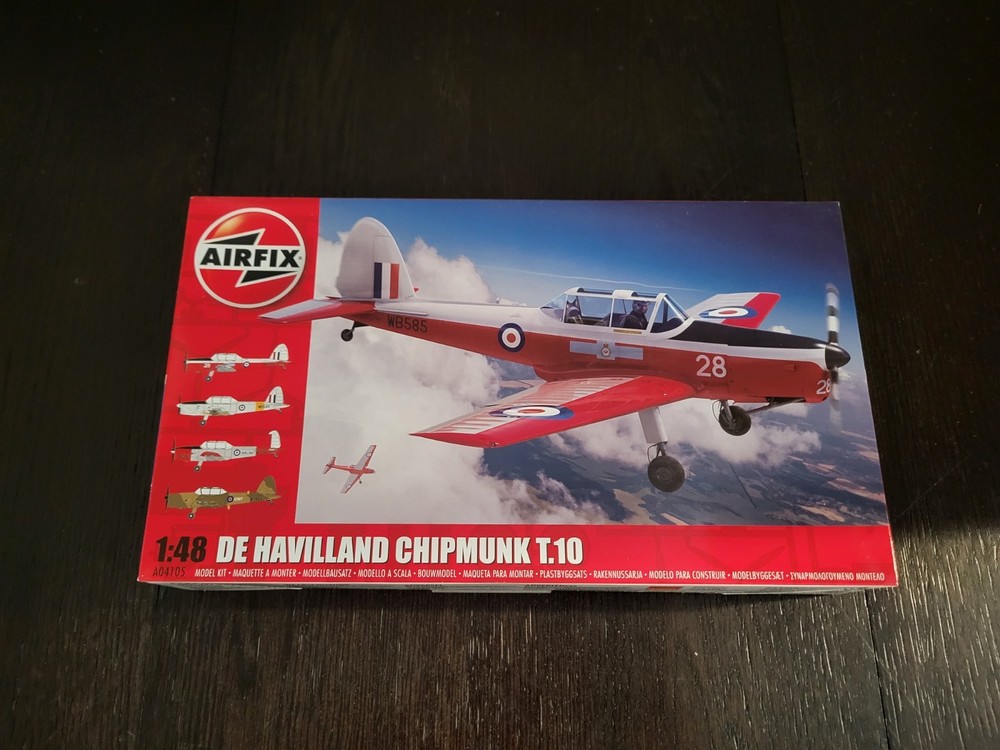 De Havilland Chipmunk T.10 1:48 Scale AIR FIX Model Kit NEW MIB Sealed