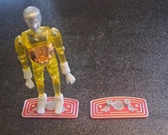 Custom Micronauts 8 Time Stands Red Silver PLA New Time Traveler Mego